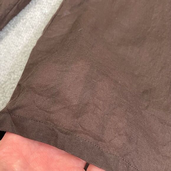 Vintage Tory Burch Women’s Size 6 Brown Long Sleeve Blouse Top Shirt Tassle - Picture 4 of 7